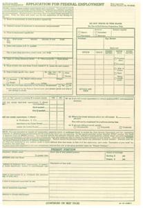 Federal Employment Application: June 1946, 1945-01-01 - 1946-12-31