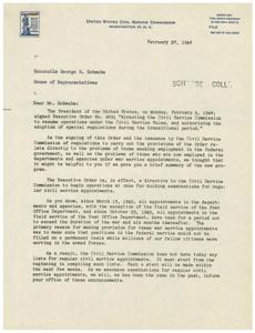 Civil Service Commission Transition Plan: A Guide for Representatives, 1942-03-16