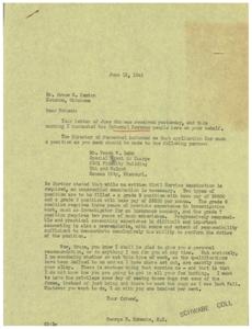 Request for Tax Agent Position, 1945-06-13