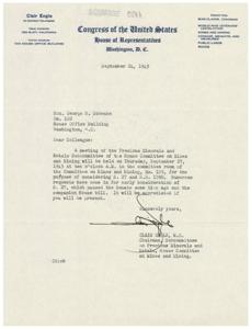 Meeting Invitation: Subcommittee on Precious Minerals and Metals, 1945-09-24