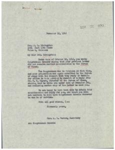 Correspondence Regarding Mineral Research and Inquiries, 1946-10-10
