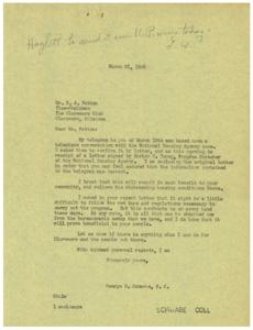 Housing Approval for Claremore, Oklahoma, 1945-03-15