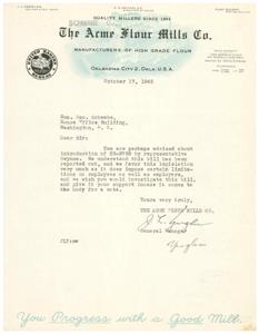1945 Correspondence from The Acme Flour Mills Co. Regarding HR-2788 Legislation, 1945-10-17