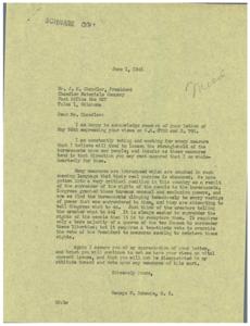 1945 Correspondence between Schwabe and Chandler on Federal Wage and Hour Law, 1945-05-24