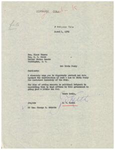 Opposition to Edwin Pauly&#39;s Appointment as Assistant Secretary of the Navy, 1946-03-01