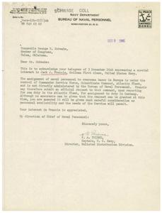 Assistance with Claim for William T. Porter, 1945-09-07