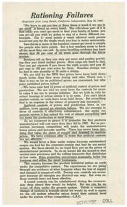 The Failures of Rationing Controls: A Call for Change, 1945-05-28