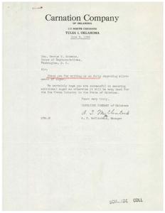 Sugar Allotments for the Ice Cream Industry: A Letter to Hon. George B. Schwabe, 1945-05-29