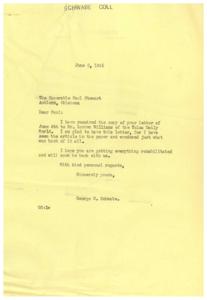 Letter Regarding OPA District Office Move and Tornado Relief Efforts in Antlers, Oklahoma, 1945-06-04