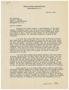 Addressing Black Market Concerns in the Slaughterer&#39;s Quota Control Program in Tulsa, 1945-06-25
