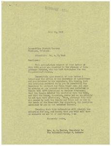 Regarding Cuban Sugar Contracting Provision: Response to Loose-Wiles Biscuit Company, 1945-07-28