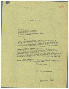 Request to Remove Rationing of Beef at Close of War, 1945-08-20