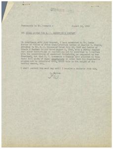 Request for Sugar Quotas for R. J. Greenwood &amp; Company - August 10, 1945, 1945-07-26