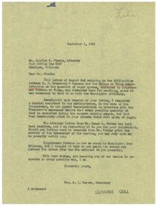 Rationing Issues and Sugar Quotas: A Congressional Inquiry, 1944-03-31