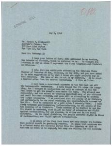 Suggestions for Addressing the Oklahoma State Chamber of Commerce at Ada, 1946-04-25
