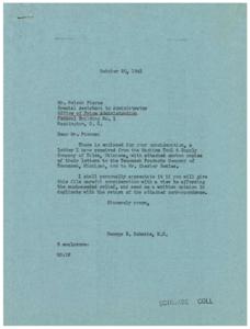 Correspondence Regarding Relief Request to Office of Price Administration, 1945-06-30