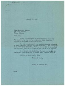 Inquiry Regarding Smith Committee on OPA Hearings, 1945-10-16