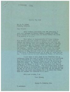 Letter from George B. Schwabe to A. W. Lohman, 1945-10-12