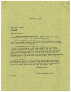Inequities in the OPA Regulations: A Constituent&#39;s Concern, 1946-02-07