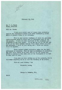 Protesting Against the President&#39;s Food Order, 1946-02-13