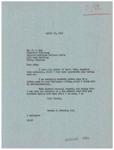 Correspondence with Western Petroleum Refiners Ass&#39;n Executive Secretary, 1946-04-16