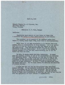 The Impact of Price Regulations on the Corn Products Industry, 1946-03-15