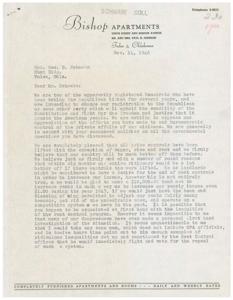 Letter to Hon. Geo. B. Schwabe Regarding Rent Control, 1945-01-01 - 1946-12-31
