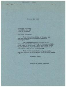 Constituent&#39;s Concerns: A Letter to Congressman Schwabe, 1946-11-04