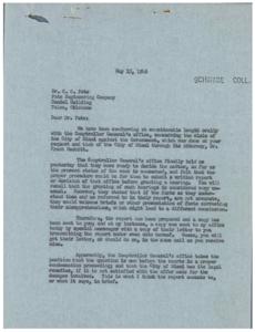 Title: Correspondence regarding City of Miami&#39;s Claim against Government, 1946-01-01 - 1946-12-31