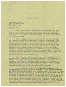 The Housing Crisis: A Letter from Washington, 1945-02-07