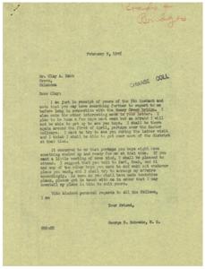 Correspondence Regarding Honey Creek Bridge and District Plans, 1945-02-05