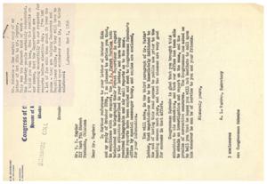 Response to Concerns: Forest Service Collaboration, 1946-11-01