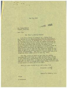 Opportunity in the Mining Business: A Letter Exchange, 1945-04-12
