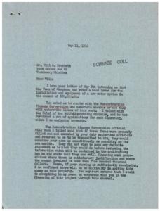 Financing a New Water System: Correspondence with G.B. Schwabe, 1946-05-08