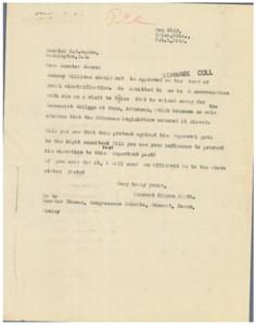 Protest Against Approval of Aubrey Williams as Head of SCHWABE COLL, 1945-01-01 - 1946-12-31
