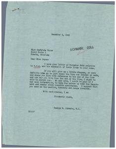 Rural Electrification Extension: Correspondence and Concerns, 1945-11-28