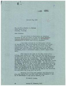 Delays in Rural Electrification: A Congressman&#39;s Response, 1945-12-13