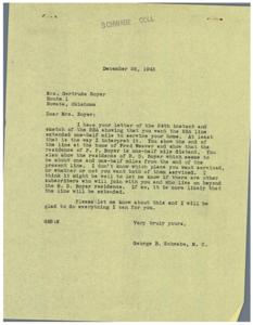 Extension of R.E.A. Line for Mrs. Gertrude Boyer, 1945-12-05