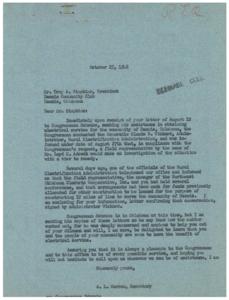 Title: Progress Towards Electrical Service for Dennis, Oklahoma, 1946-08-12
