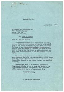 Title: Disputed Claim for Carl B. Horner&#39;s Military Service, 1945-01-01 - 1946-12-31