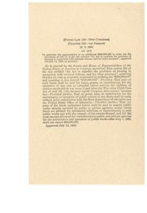 ["This act authorizes an additional $200,000,000 to be appropriated for housing in connection with national defense. It also amends a previous act to increase the funding amount to $500,000,000 and includes provisions for the use of the funds, including restrictions on funding for child care and public schools. The total amount allocated for contributions to public and private agencies for the maintenance and operation of public works is limited to $40,000,000 after July 1, 1943."]
