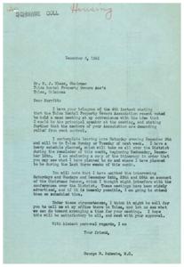 Request for Relief: A Letter from George B. Schwabe, 1945-12-06 - 1945-12-06