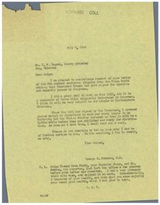Legislation for Tribal Land Sales Legalized, 1945-07-07 - 1945-07-07