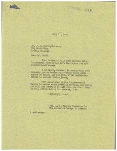 Request for Extra Copies of Public Law 116 (H.R. 2754), 1945-07-20 - 1945-07-20