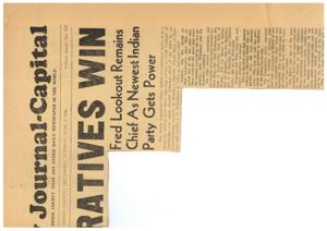 Osage Indian Co-operative Party Secures Victory in Tribal Elections, 1946-06-04 - 1946-06-04