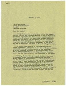 Osage Tribal Council Seeks Assistance in Washington, 1945-02-09 - 1945-02-09
