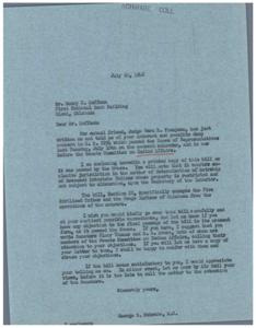 Regarding H.R. 2294: A Call to Action, 1946-07-20 - 1946-07-20