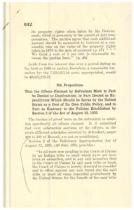 The Application of Offsets in Indian Land Claims, 1937-01-01 - 1937-12-31