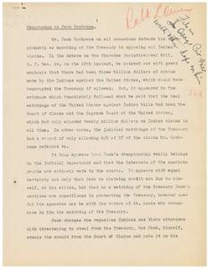 The Fictitious Watchdog: A Memo on Jack Cochrane&#39;s Treasury Claims, 1935-01-01 - 1939-12-31