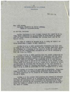 Report on Appropriation for Osage Indians, 1935-03-16 - 1935-03-16